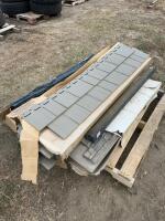 Pallet of facing stone plastic ship lap siding