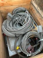 2 Crate &lsquo;s of electrical wire and heavy panel boxes