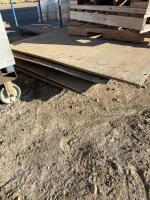 Stack of used plywood