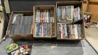(3) BOXES OF DVD&rsquo;S