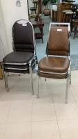 (2) SETS OF STACKING CHAIRS