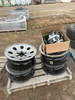 Set of (4) 17 inch steel GMC Rims