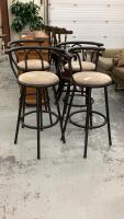 (4) SWIVEL BAR STOOLS