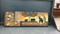 3-D ELEPHANT WALL ART