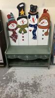 SMALL SNOWMAN BENCH - WOOD