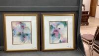 (2) FLORAL PICTURES