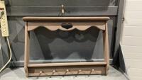 HEART SHELF WITH COAT HOOKS