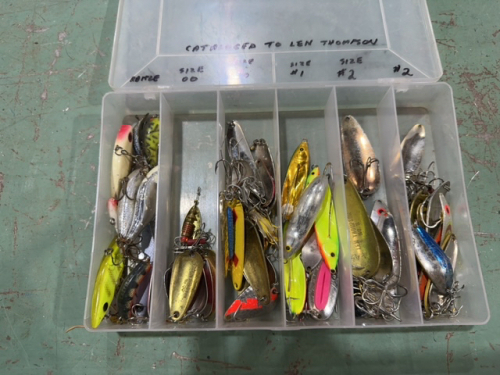 Assorted fishing lures