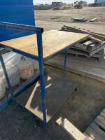 Rolling work cart
