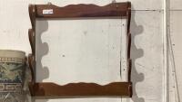 WOOD GUN/FISHING ROD RACK