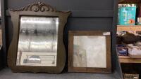 (2) ANTIQUE MIRRORS