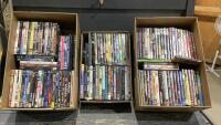 (3) BOXES OF DVD&rsquo;S