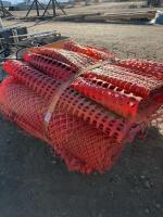 Pallet of poly snow fence