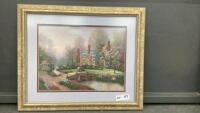 FRAMED PETITE POINT PICTURE