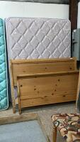 QUEEN BEDFRAME, MATTRESS & BOX SPRING