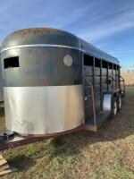 LLOMAR 17 foot bumper pull livestock trailer ( NO VIN # )