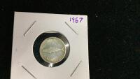 1967 CANADA CENTENNIA 10 CENT COIN