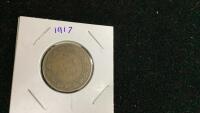 CANADA 1917 LARGE 1 CENT COIN