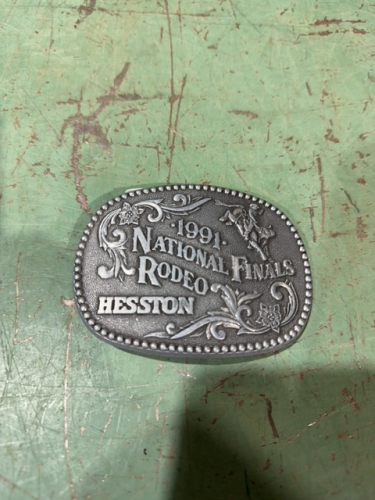 Heston national finals rodeo 1991 buckle