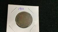 CANADA 1911 LARGE 1 CENT COIN