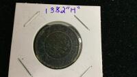 CANADA 1882 H LARGE 1 CENT COIN