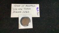 BANKOF MONTREAL "UN SOU" TOKEN - 1830"S