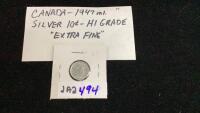 1947 CANADA SILVER 10 CENT COIN