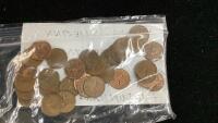 SMALL BAG OF CANADA PENNIES - 1960-1979