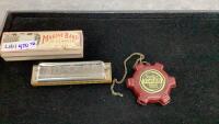 M. HOHNER HARMONICA - G KEY AND TOMBO PITCH PIPE