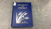 CHAMPION & DISTRICT HISTORY BOOK - 1999