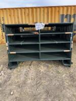 (12) 7 foot six steel panels/bidding per panel