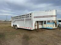 1997 , 20 foot Charmac, aluminum livestock trailer