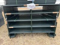 (11) NEW 7&lsquo;6&ldquo; X 62" , 1 5/8&rdquo; steel tube/bidding per panel