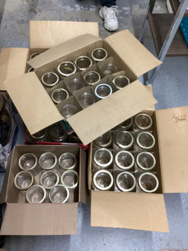 5 BOXES CANNING JARS