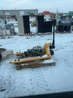 Pallet jack and cargo net