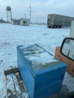 Blue steel toolbox