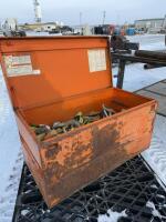 Steel toolbox Of ratchet straps