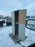 Steel cabinet with cash box