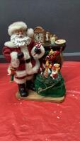 KIRKLAND FABRIC MACHE SANTA - STUFFING STOCKINGS