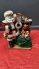 KIRKLAND FABRIC MACHE SANTA - STUFFING STOCKINGS