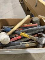 Box of hammers and mallets