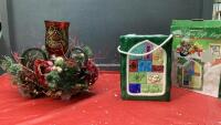 DECORATIVE CANDLE HOLDER & CERAMIC GIFT BAG
