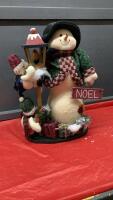 SNOWMAN & FRIENDS FLOOR ORNAMENT