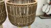 (2) RATTAN ROUND FERN PLANT HOLDERS - 2