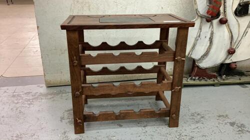 SMALL WOOD WINE RACK