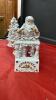 WHITE PORCELAIN SANTA PUPPETEER W/ CHRISTMAS TREE - 3