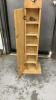 NARROW WOOD "BIRDHOUSE" LOOK CABINET - 2