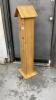 NARROW WOOD "BIRDHOUSE" LOOK CABINET - 3