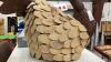LARGE WOOD & METAL TURKEY - 2