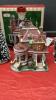 (3) LEMAX LIGHTED CHRISTMAS VILLAGE PIECES - 4